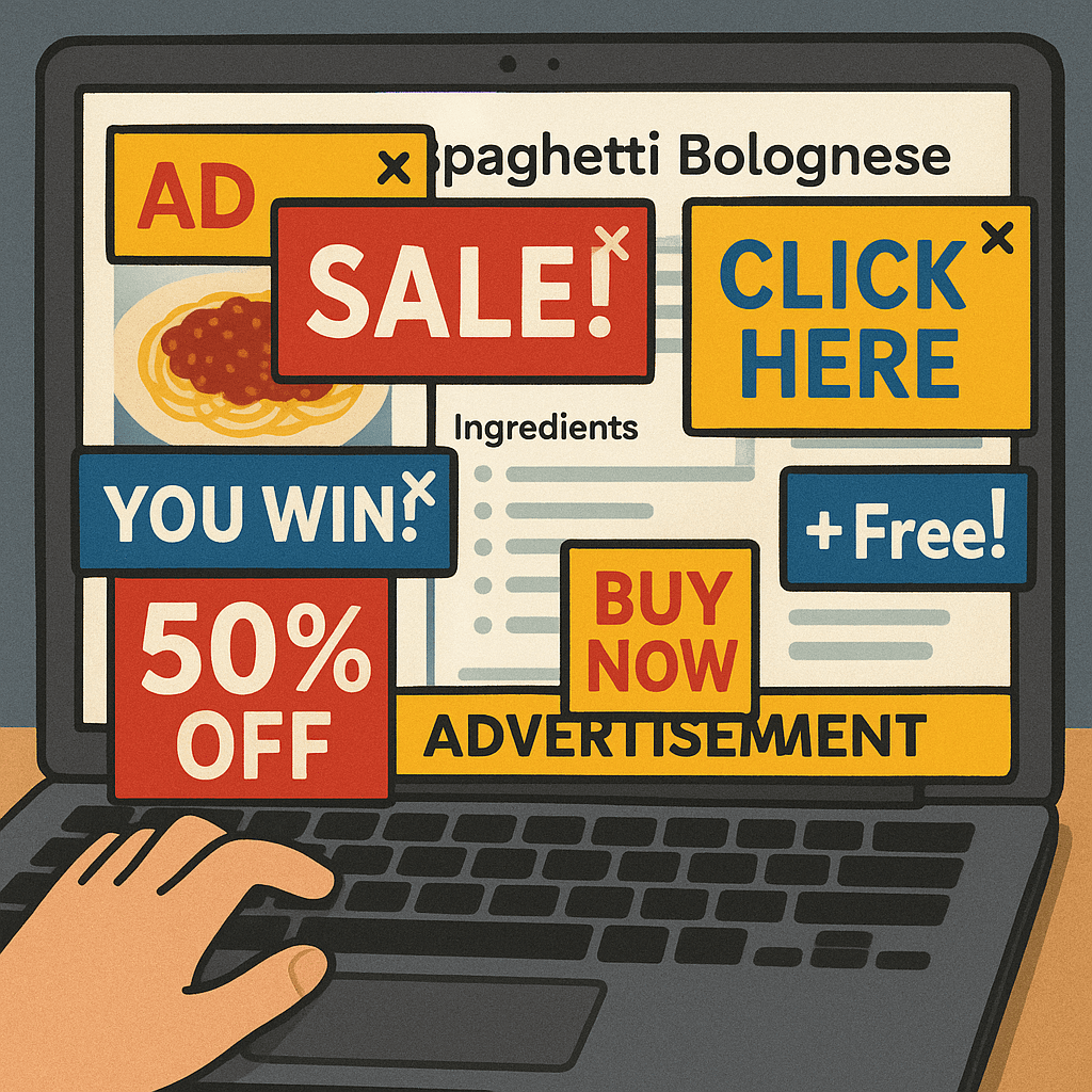 Cover Image for Why Do Recipe Sites Have So Many Ads?