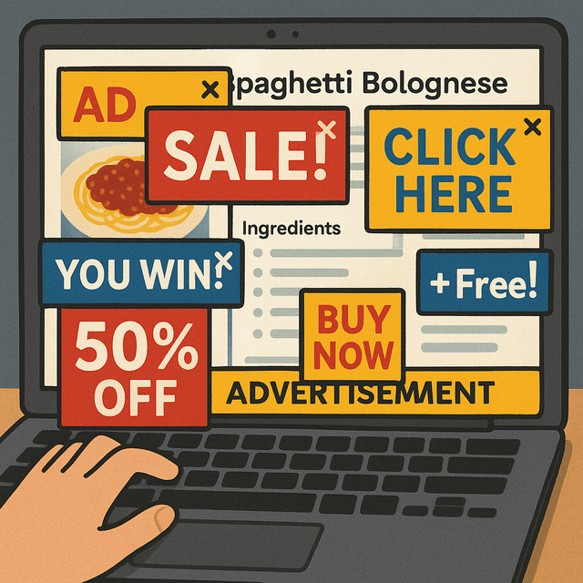 Cover Image for Why Do Recipe Sites Have So Many Ads?