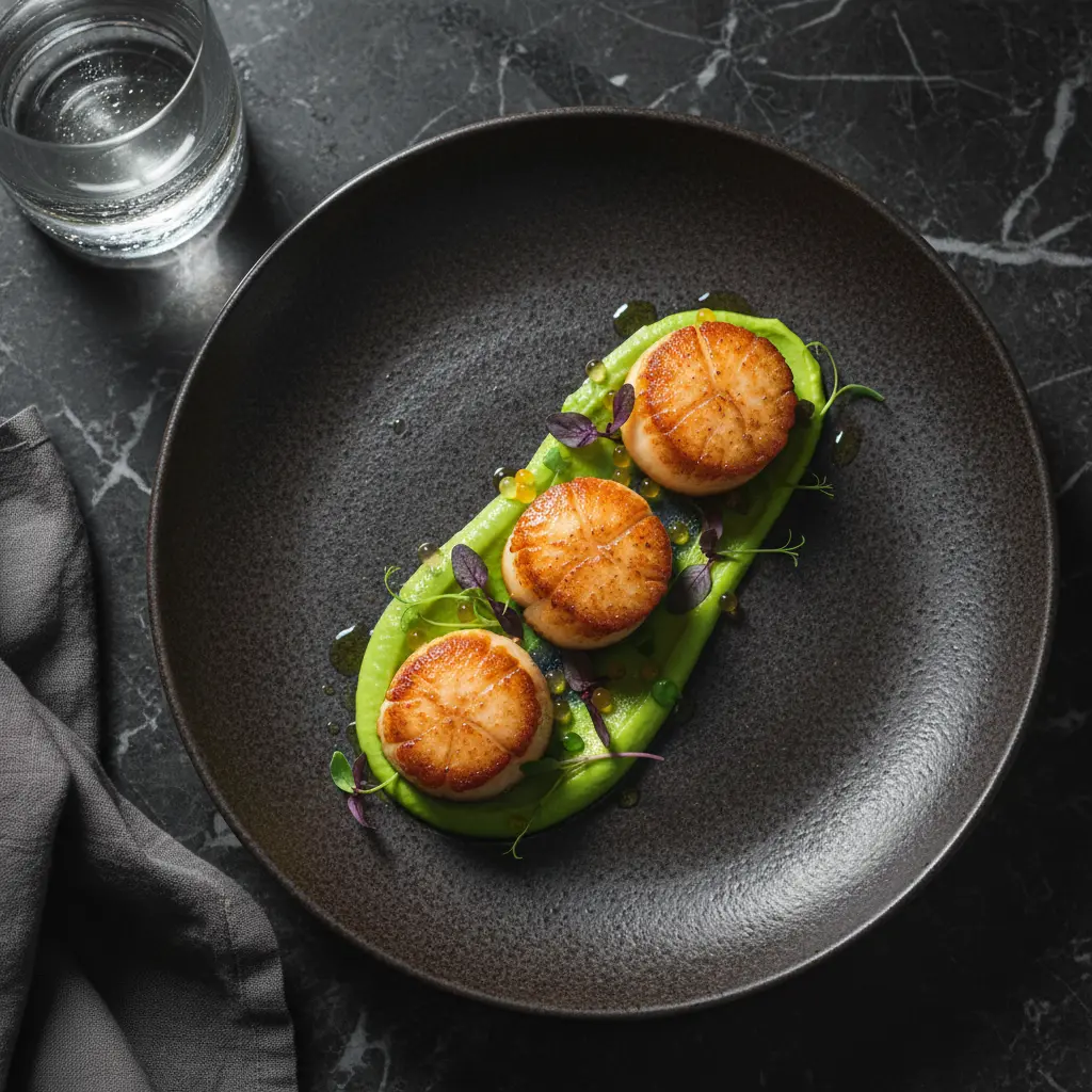 Plated food presentation